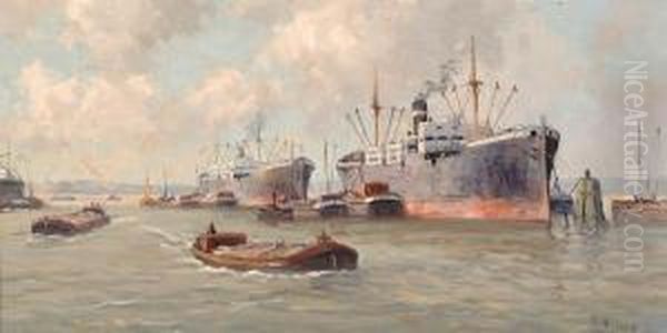 Untitled Oil Painting by Pieter Johannes Al. Wagemans