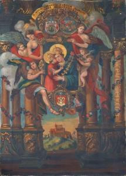 Andrassy Csaladcimere Oil Painting by Geza Wagner