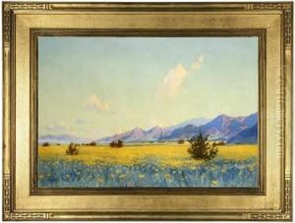 And The Desert Shall Blossom Oil Painting by Harry B. Wagoner