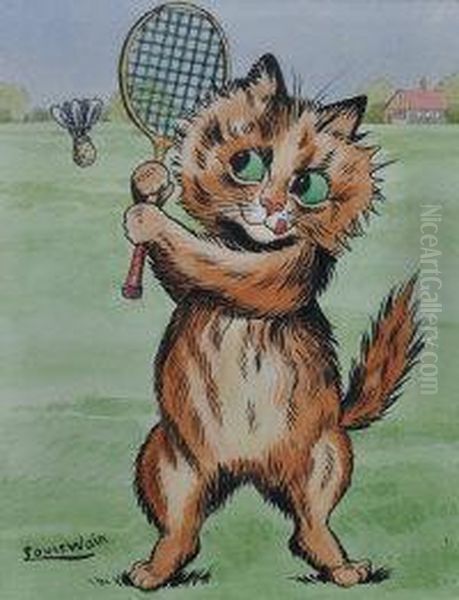 Bomington Oil Painting by Louis Wain
