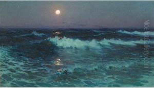 Moonlight Oil Painting by Lionel Walden