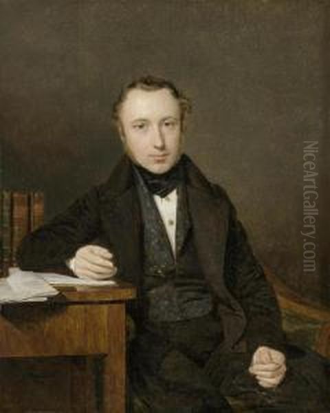 The Court Official Josef Von Stadler Oil Painting by Ferdinand Georg Waldmuller