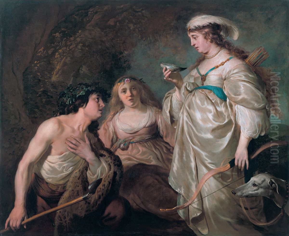 Granida and Daifilo Oil Painting by Jacob Adriaensz Backer