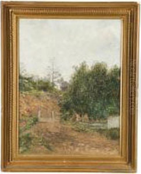 Landscape Oil Painting by Alfred S. Wall