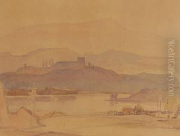 View Of Lake Windermere Oil Painting by Robin Wallace