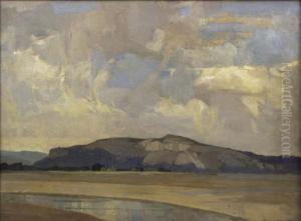 Grange Over Sands, Westmorland Oil Painting by Robin Wallace