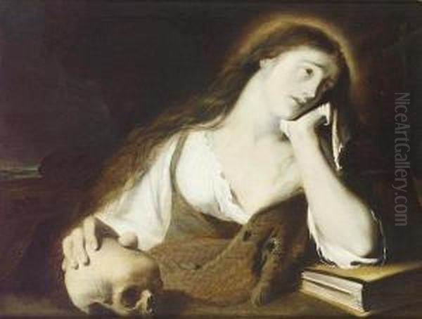 The Penitent Magdalene Oil Painting by Giuglielmo Walschart