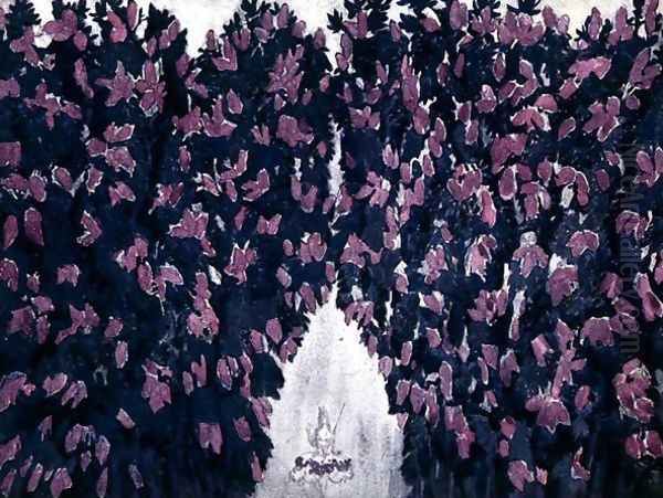 Scenery design for The Blooming of the Lilac, from Sleeping Beauty, 1921 Oil Painting by Leon Samoilovitch Bakst