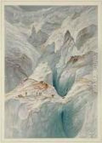 A Series Of Alpine Views Oil Painting by Elijah Walton