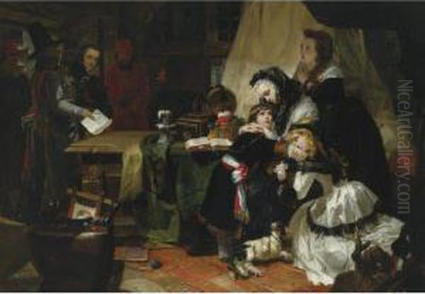 The Last Parting Of Marie Antoinette And Her Son Oil Painting by Edward Matthew Ward