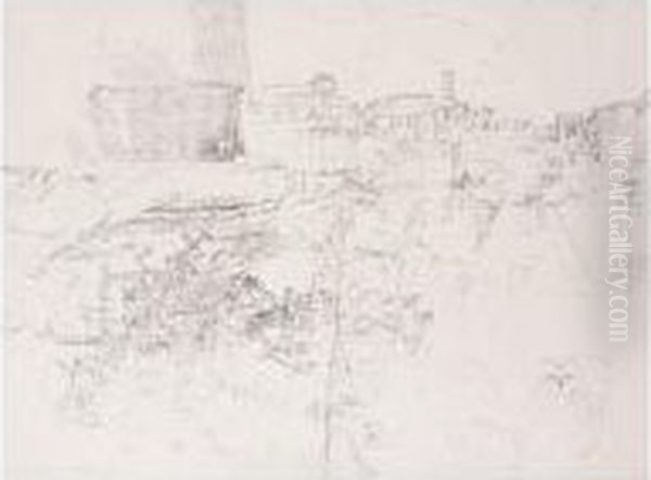 The Forum, Rome Oil Painting by John E. Ward