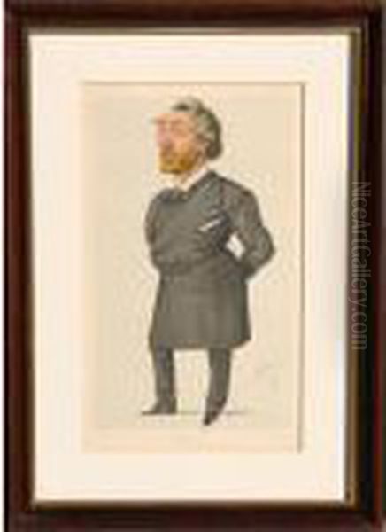 Mr. Arthur John Otway, M.p. Oil Painting by Leslie Mathew Ward