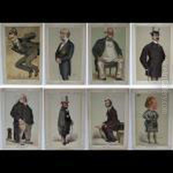 Various Statesmen Oil Painting by Leslie Mathew Ward