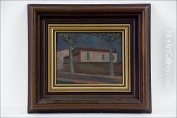 Oinen Katu - Nattlig Gata. Oil Painting by Carl Wargh