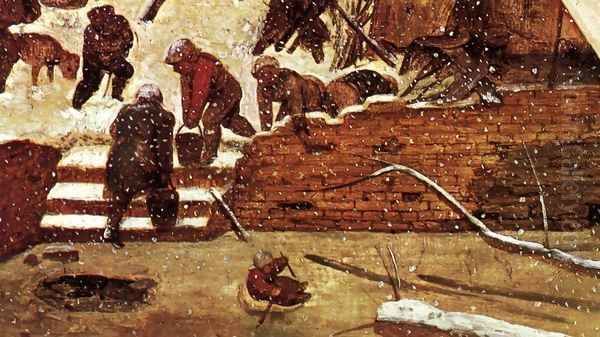Adoration of the Kings in the Snow (detail) 1567 Oil Painting by Jan The Elder Brueghel