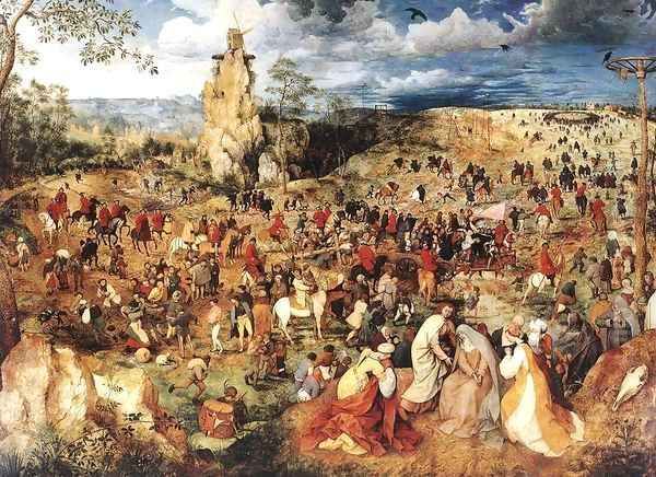 Christ Carrying the Cross 1564 Oil Painting by Jan The Elder Brueghel