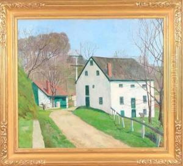 House Along The Road Oil Painting by Elizabeth Fisher Washington