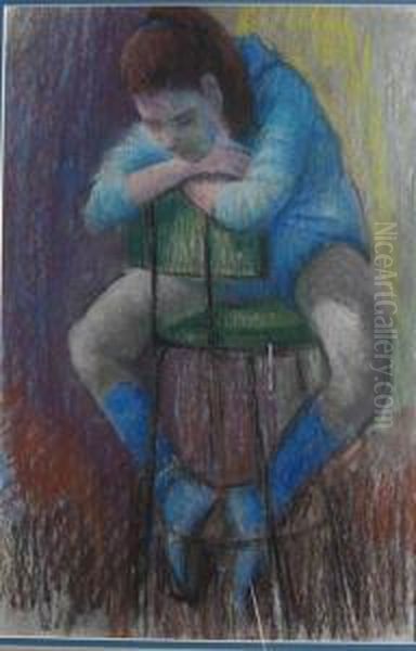 Seated Dancer Oil Painting by Elizabeth Fisher Washington