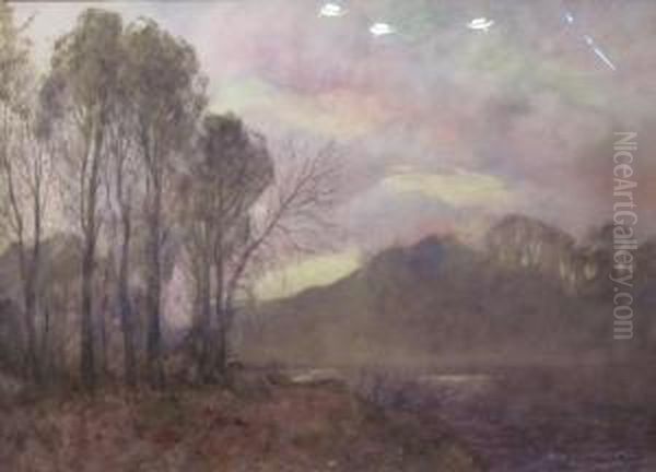 South Esk River Oil Painting by David Waterson