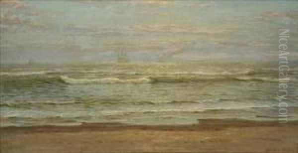 Chesapeake Bay Oil Painting by Charles A. Watson