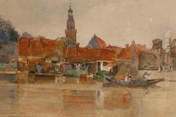 View Of Enkhuizen Oil Painting by Charles Watson