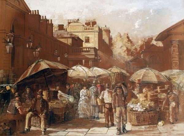 Covent Garden Oil Painting by Charles Watson