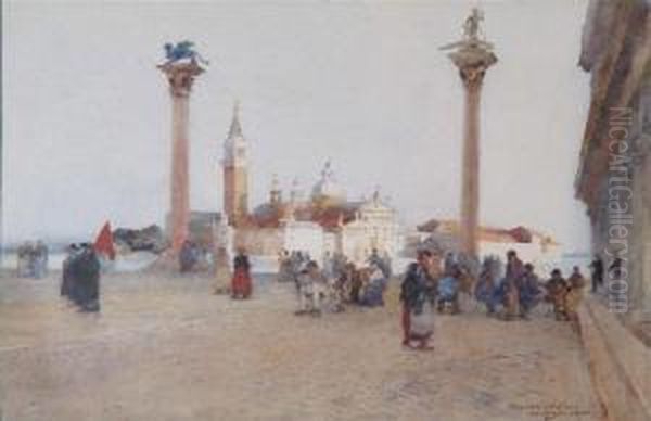 View Of Venice Oil Painting by Charles Watson