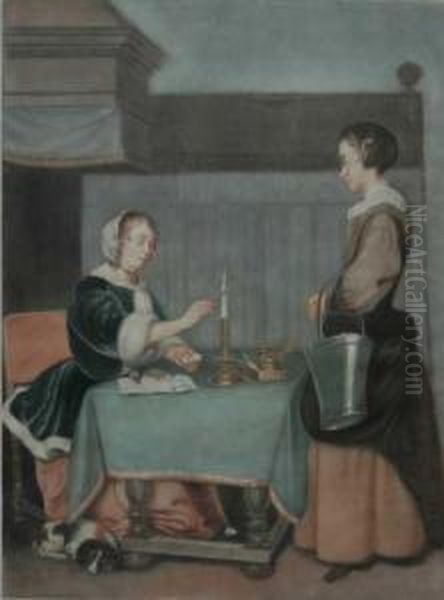 The Female Correspondent Oil Painting by James Watson