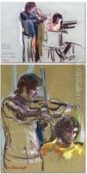 Duetto Oil Painting by Amy Millar Watt