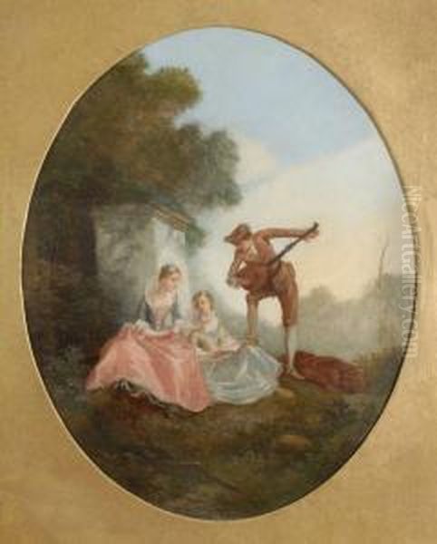 Fete Champetre Oil Painting by Jean-Antoine Watteau