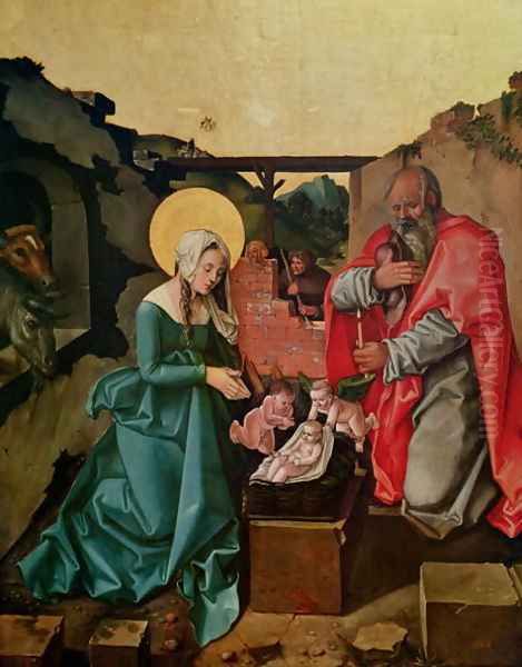 Nativity 1510 Oil Painting by Hans Baldung Grien