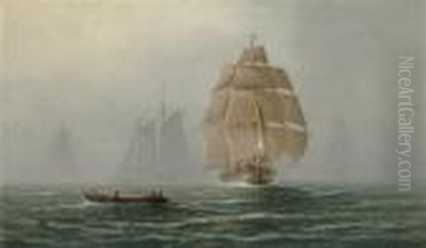 Out Of The Mist Oil Painting by Wesley Elbridge Webber