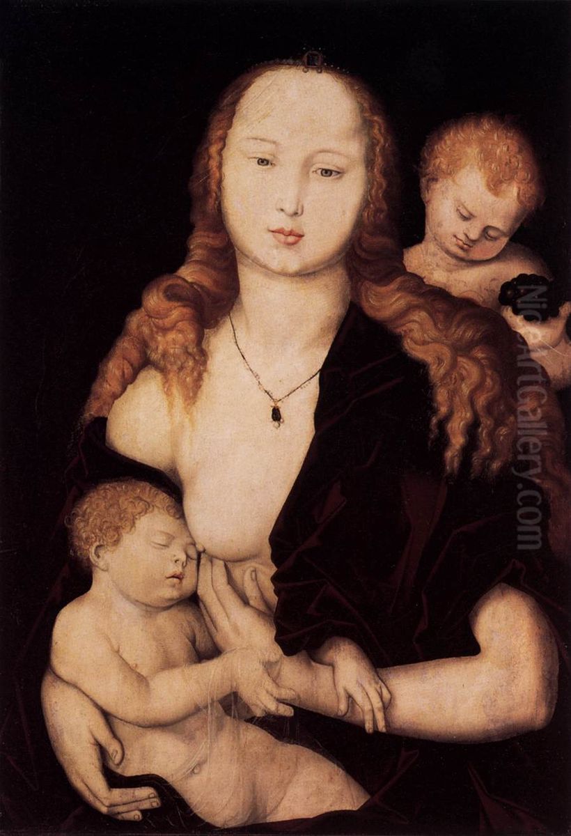 Virgin and Child Oil Painting by Hans Baldung Grien