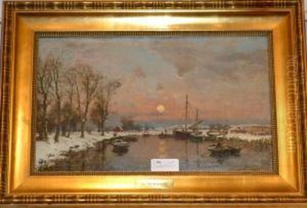 Landskap Oil Painting by Erik Wedelin