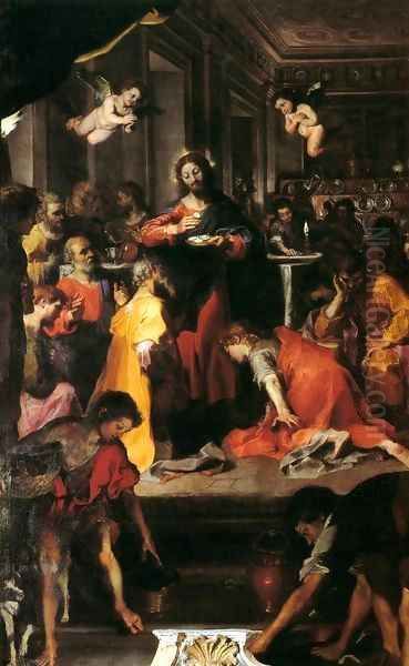 The Institution of the Eucharist Oil Painting by Federico Fiori Barocci