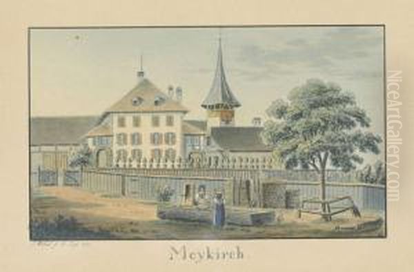 Meykirch Oil Painting by Jakob Samuel Weibel