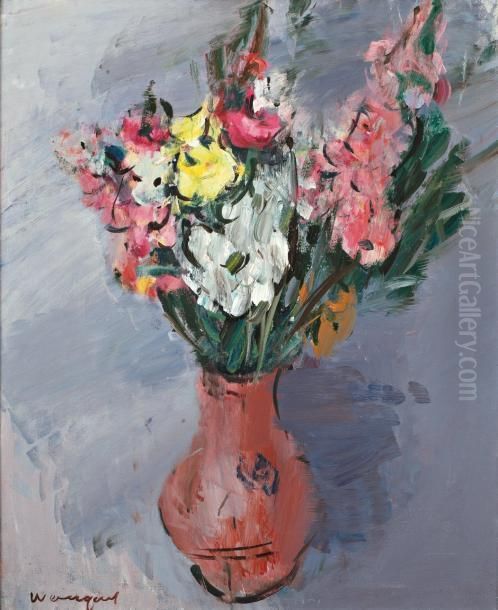 Bouquet De Fleurs Oil Painting by Joachim Weingart