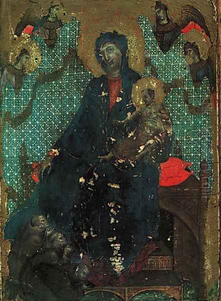 The Madonna of the Franciscans 1287-88 Oil Painting by Duccio Di Buoninsegna