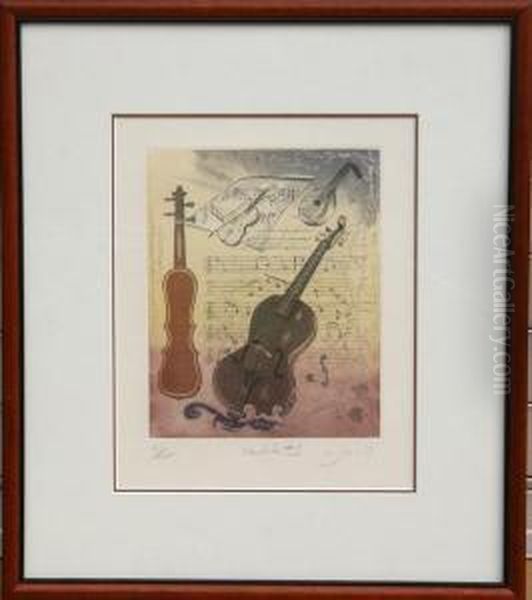 Orchestra #1 Oil Painting by Wells, J.