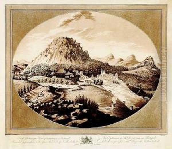 Vista Pitoresca Ao Sul De Cintra Oil Painting by Wells, J.