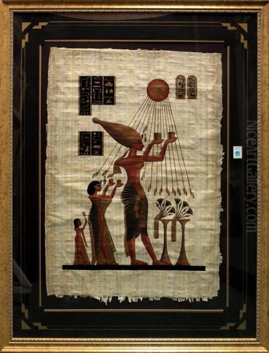 Sun Worship Oil Painting by Sun Wen