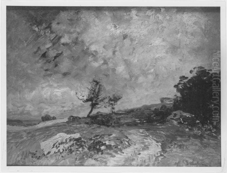 Landschaft Oil Painting by Joseph Wenglein