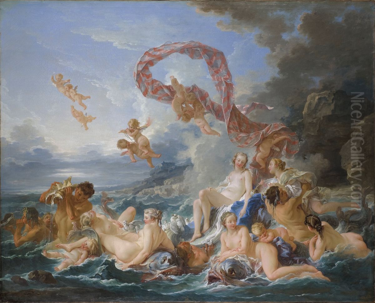 The Triumph of Venus Oil Painting by Francois Boucher