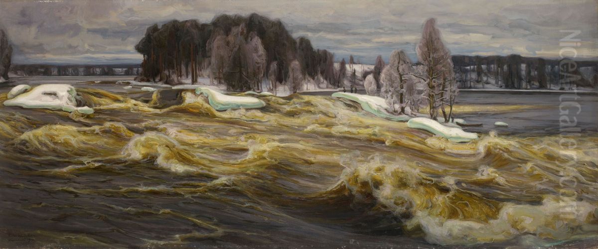 Vallinkoski Oil Painting by Victor Westerholm