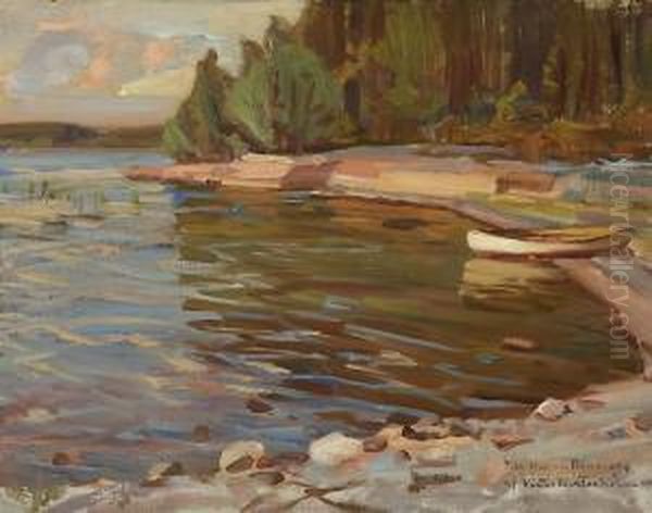 Venevalkama Oil Painting by Victor Westerholm