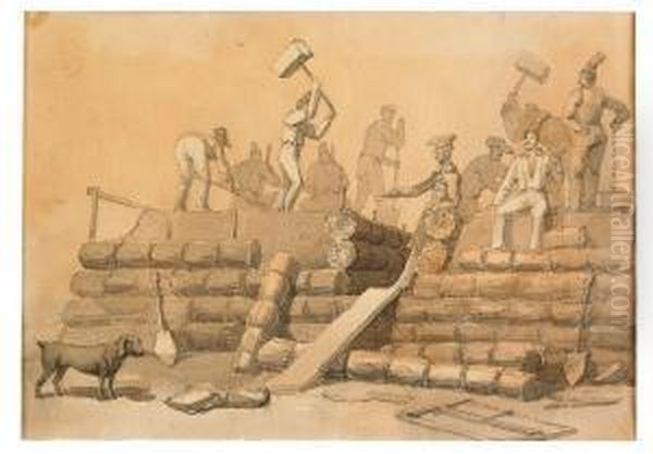 Wetterling Atervande Till Sverige 1831 Efter Att Ha Tillbringat 5 Ar Utomlands For Konst-studier Oil Painting by Alexander Wetterling