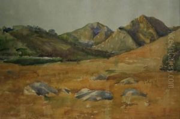California Landscape Oil Painting by Hughlette Tex Wheeler