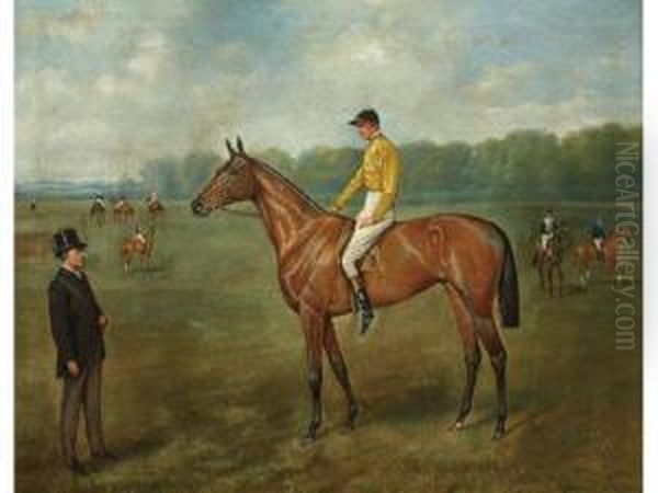 Ormonde With Jockey Up Oil Painting by John Alfred Wheeler