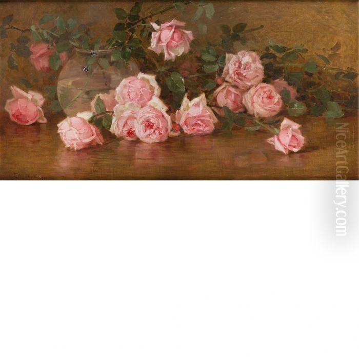 Roses Oil Painting by Edith White