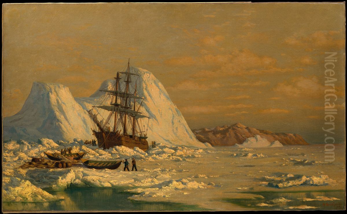 An Incident Of Whaling Oil Painting by William Bradford